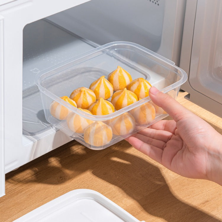 New refrigerator frozen meat box grid frozen sealed box fresh-keeping box onion ginger garlic rice sub-packaging finishing artifact preparation