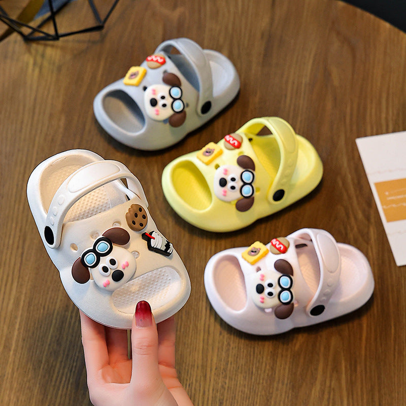 Eva slippers - women's summer cartoon cute non-slip indoor bath thick sole slippers - baby sandals