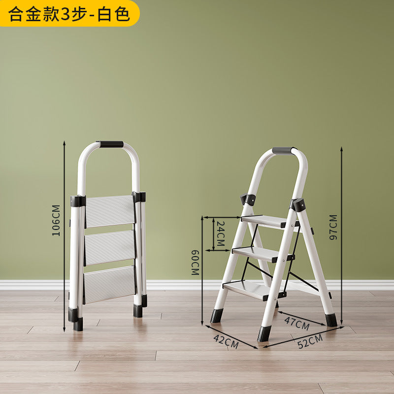 Ladder for homemultifunctional herringbone ladder foldable ladder stair stool small indoor extra thick flower stand thickened carbon steel