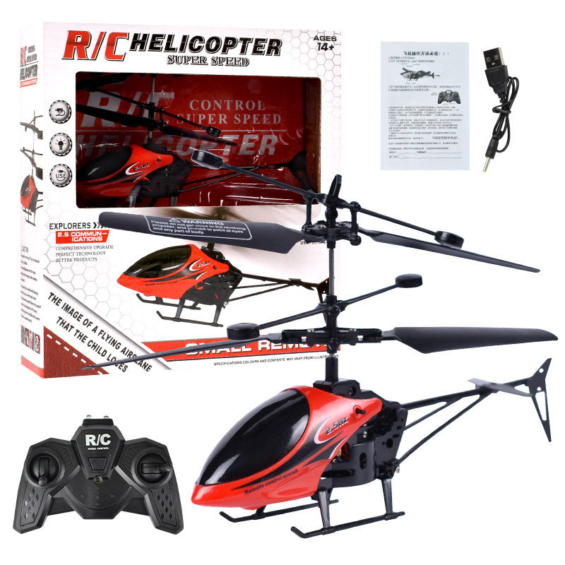 remote control aircraft model, rechargeable, drop-resistant, 3.5-channel, new sensor helicopter, children's flying toy for boys