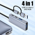 Typec four-in-one hub usbhub notebook tablet splitter pd100w multi-interface