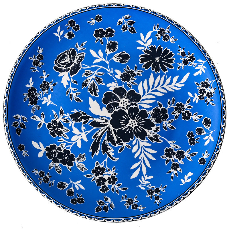 European-style ins banquet creative plating steak plate restaurant hotel for home artistic western food plate flat plate