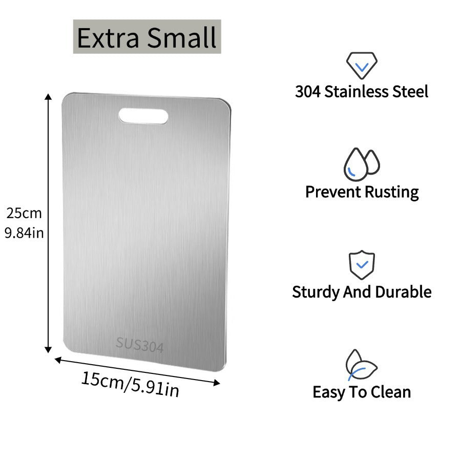 304 stainless steel cutting board antibacterial cutting board double-sided mildew-proof chopping board for home thickened chopping board rolling board