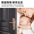 Household entrance door with ventilation window steel fire door rural self-built house double door entrance door sub-mother door