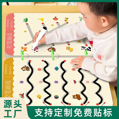 Erasable pen control training cards for preschoolers: focus & concentration exercises for 2-year-olds - educational toys & brain development