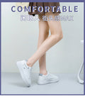 white shoes women's spring autumnew arrivalthick soleins trendyeasiest for matchniche style sports casualbest sellingdad sneakers