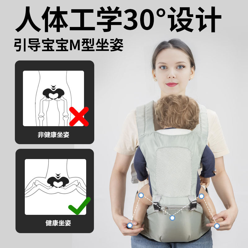 2-in-1 baby hip seat carrier - multifunctional infant carrier - back support forward-facing design - direct from the manufacturer
