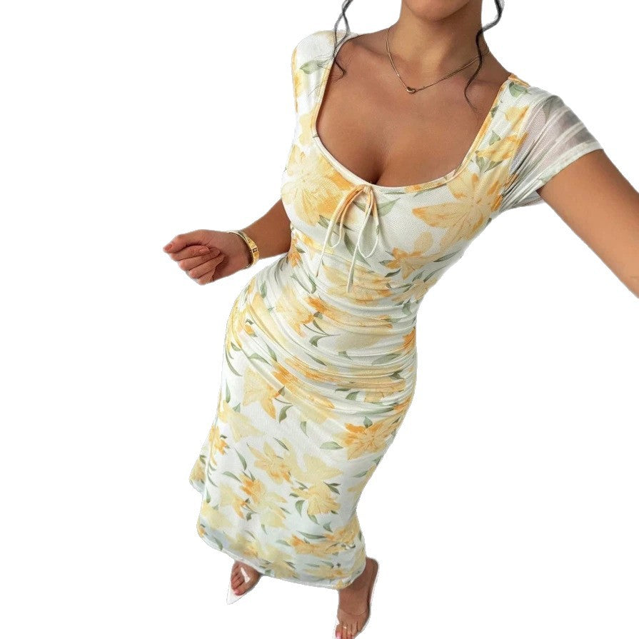 european and american style sexy fashion dress - slim fit, figure-flattering, elegant women's dress