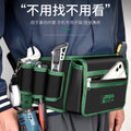 Heavy-duty electrician's tool belt - durable canvas multi-pocket organizer for hardware repair and storage