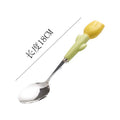 Yellow tulip tip spoon