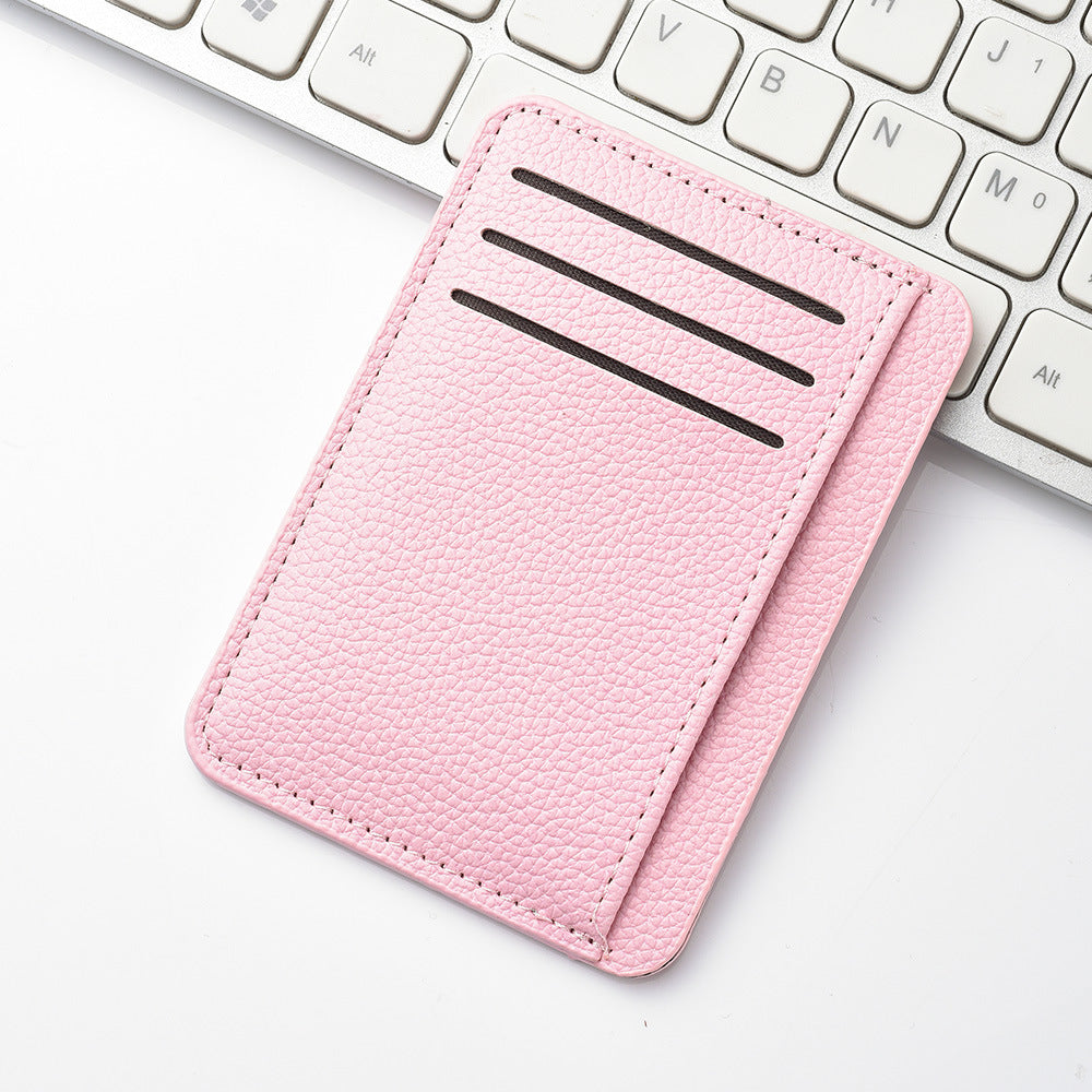 Pu card holder wholesale ultra-thin card bag for women, small, exquisite and large-capacity multi-card student card bag for women, short wallet.