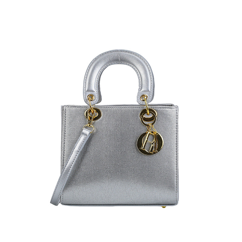 Export quality satchel bag for women 2025 spring cross-border new arrival glossy diana bag fashion shoulder crossbody bag