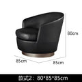 Foshan italian normcore casual chair accessible luxury living room fabric rotating bedroom dressing chair negotiation single sofa chair