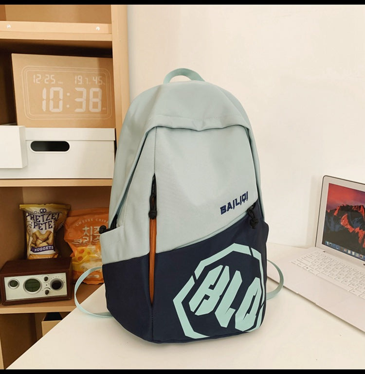 Student backpack - curved design, stylish and spacious. perfect for middle school, high school, and college students. ideal for travel, commuting, and everyday use. multifunctional and trendy