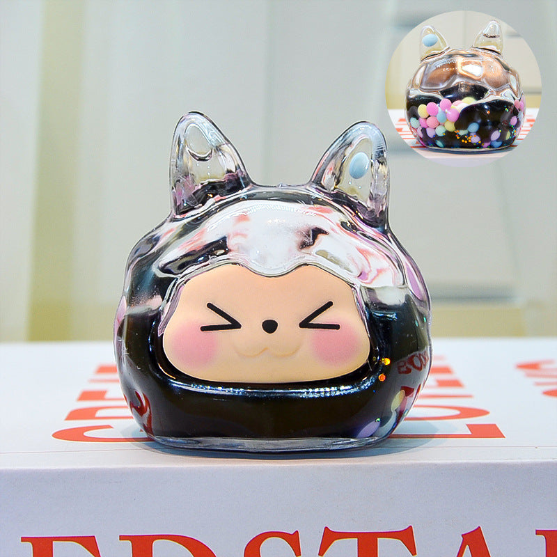 oversized three-dimensional quicksand KIKI shopping mall blind box figure desktop ornament car pendant DIY jewelry accessories
