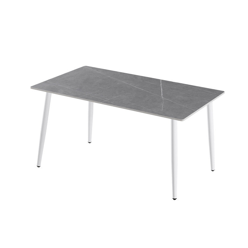 Rock slab dining table combination modern casual italian for home dining table small apartment rectangular simple dining table