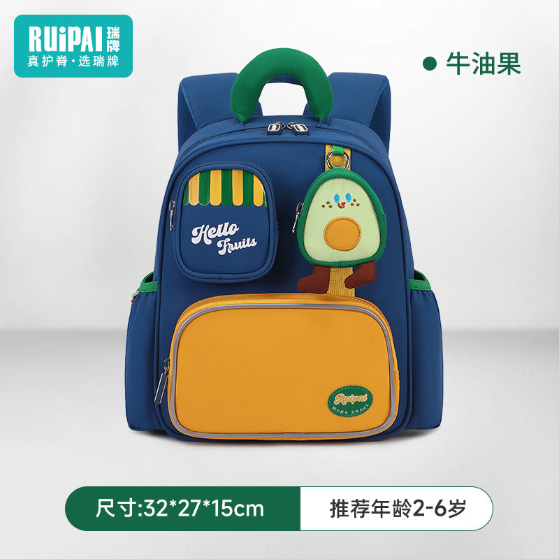 Rui brand children's kindergarten schoolbag 2025 new double shoulder outdoor travel 3-4 year old baby going out small backpack