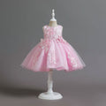 New arrival: girls' formal dress - 3d floral princess gown for girls, elegant and grand style, perfect for proms and performances