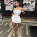 European and american cross-border women's fashion:  autumn  street style sexy off-the-shoulder mini dress