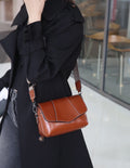 High-end oil wax leather small bag for women springnew arrival crossbody bag for women small square bag easiest for match genuine leather women's bag shoulder bag
