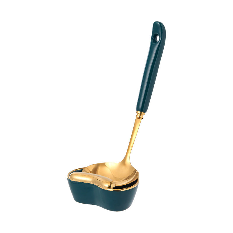 Stainless steel soup ladle spoon kitchen utensils tableware hot pot spoon kitchen gadgets cooking household hot pot spoon soup ladle