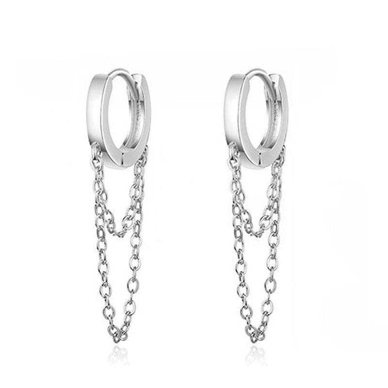 New turquoise tassel ear cuffs for women - high-quality, fashionable, and luxurious. unique design, versatile earrings, wholesale