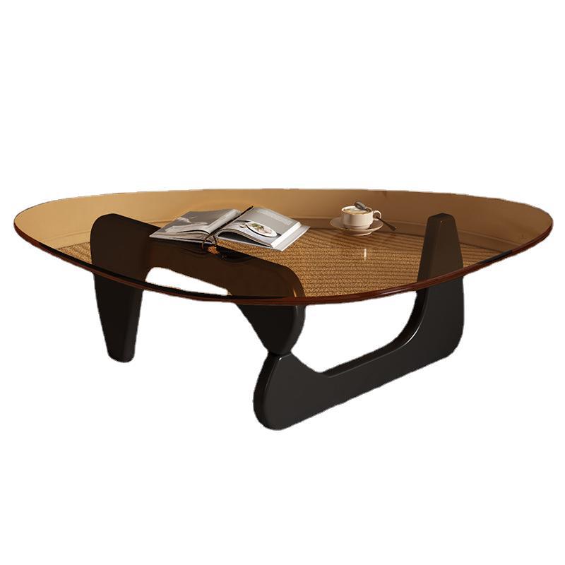 Glass coffee table creative popular coffee table living room for home small apartment modern casualaccessible luxurynormcore small table