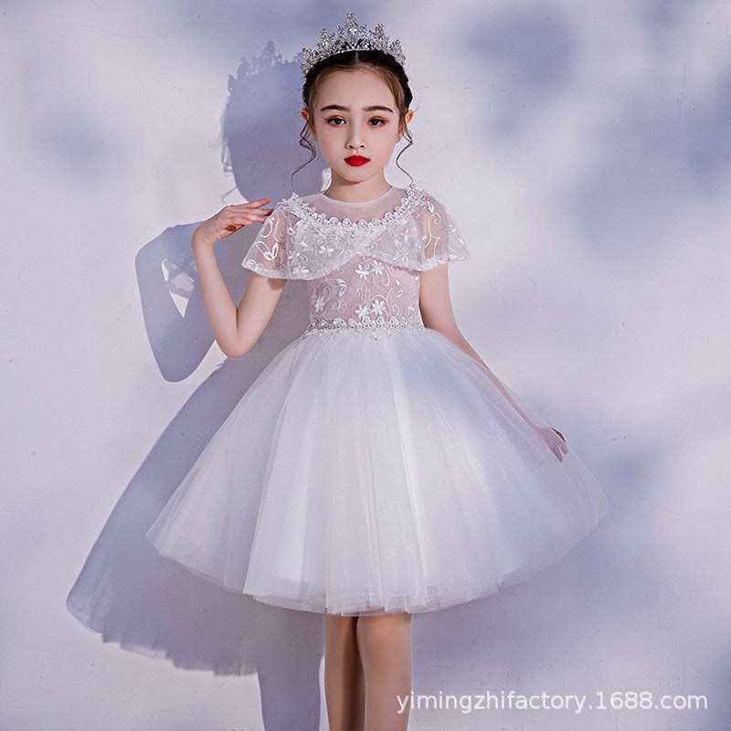 Custom  dresses for girls: new short birthday princess tulle dresses for toddlers and young children