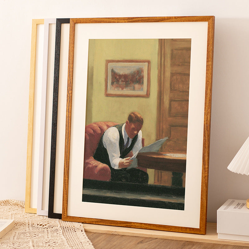 Solid wood DIY puzzle photo frame custom square mounted wall sketch picture frame A3A48K4K poster frame wholesale