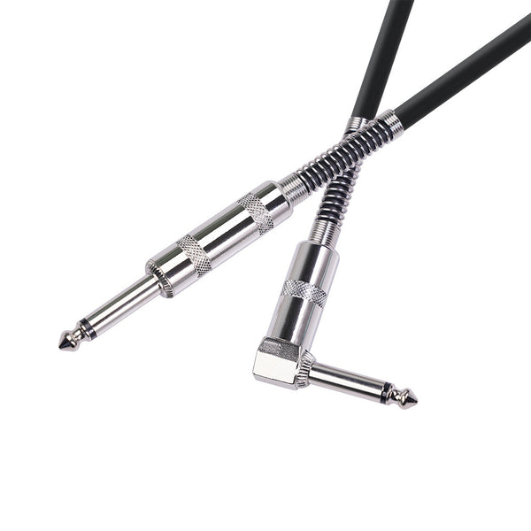 Spot 90 degree elbow double shield noise reduction 6.35 guitar instrument audio cable electric guitar cable 3 meters