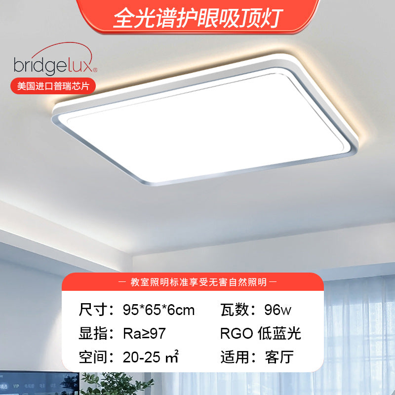 Full spectrum living room light Nordic simple three rooms and two living rooms eye protection ceiling light bedroom room light whole house lighting package