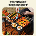 Zibo bbq black steel bbq grill - heavy-duty, foldable, portable, and easy-to-carry outdoor bbq grill
