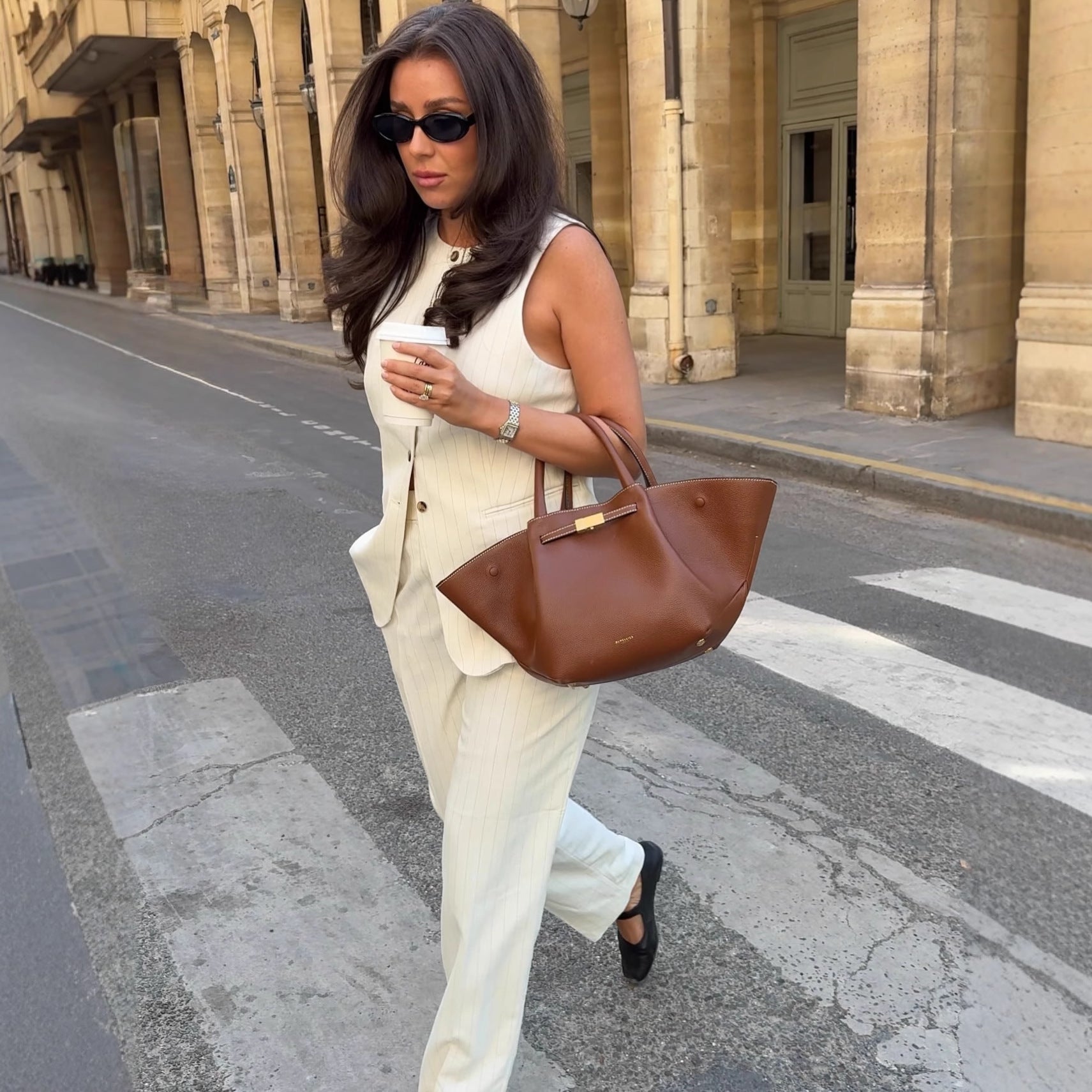 European and American fashion temperament vest suit solid color cardigan vest top trousers   women's clothing two-piece set summer