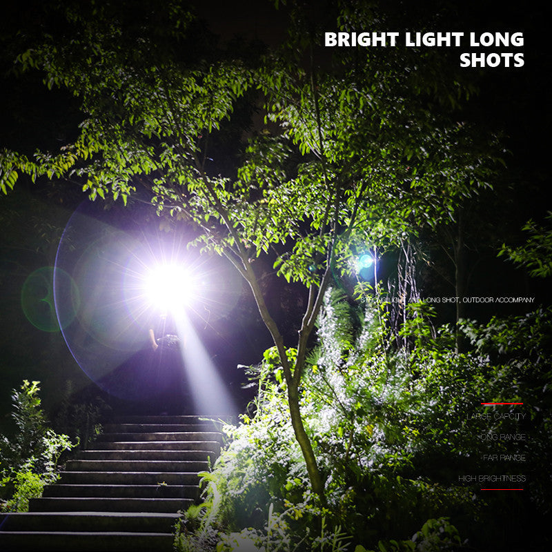 Cross-border LED strong light flashlight USB charging can be folded multifunctional magnetic inspection emergency work light