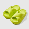 Cross-strap slippers for women, summer outerwear, new arrivalfashion couple shoes for women, home non-slip thick sole slippers, men's flip-flops