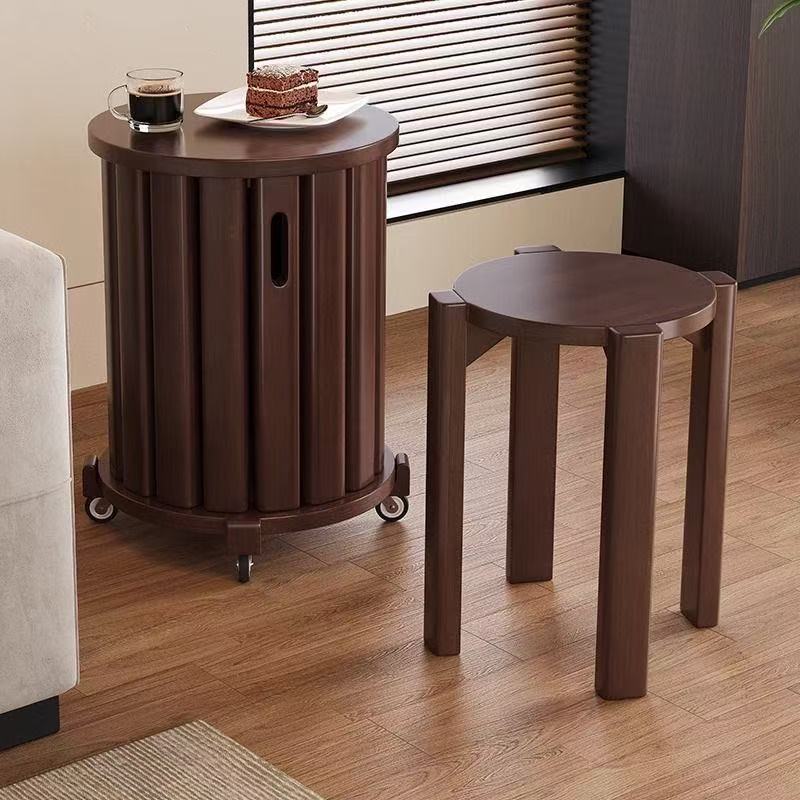 Solid wood jenga stool, high-looking multi-purpose dining chair, dining table and chair, wholesale table and stool, coffee table all-in-one stool, stackable