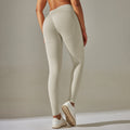 New arrivalhigh waist hip lifting tummy control tights seamless yoga wear breathable sweat-absorbent running sports fitness pants peach pants
