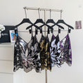 Accessible luxuryfashion style camisole women's summer heavy industry sequin mesh sense of design fried street hot girlpetitestops