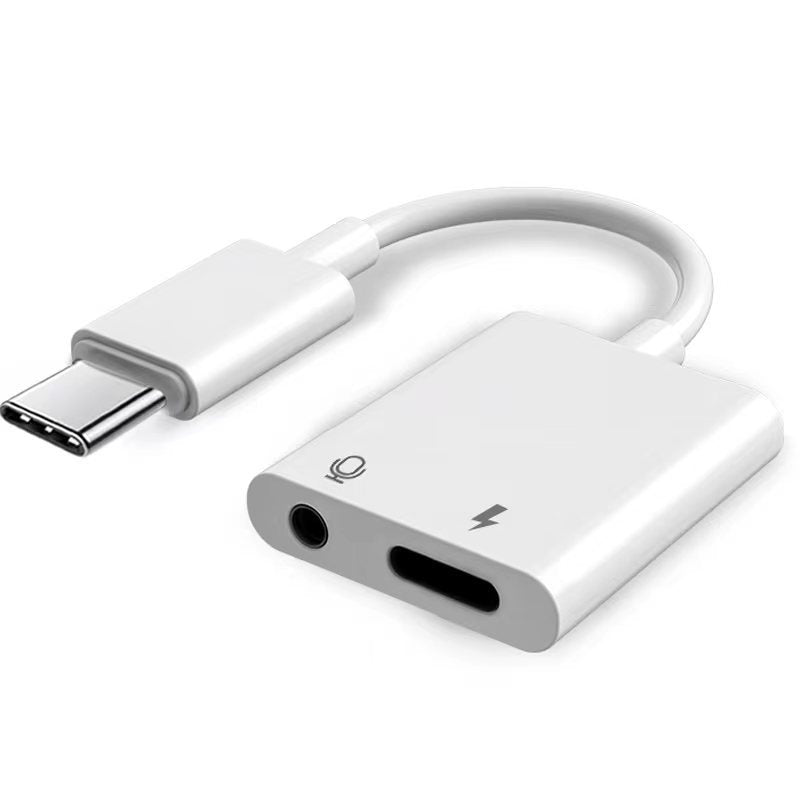 Cross-border applicable to Apple earphone adapter type-c port, mobile phone lighting converter, music charging