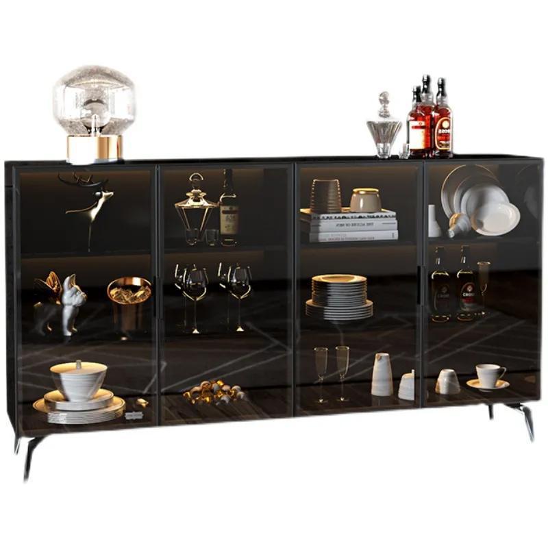 Rock slab sideboard all-in-one wall-mounted accessible luxuryclassycasual wine cabinet kitchen cupboard tea cabinet for home storage cabinet