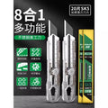 Heavy-duty rubber-coated [8-in-1] stainless steel utility knife 2 pieces + 20 black blade blades