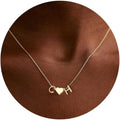 Amazon's best-selling simple and high-end love letter necklace clavicle chain fashionable and versatile couple jewelry xiyin wholesale