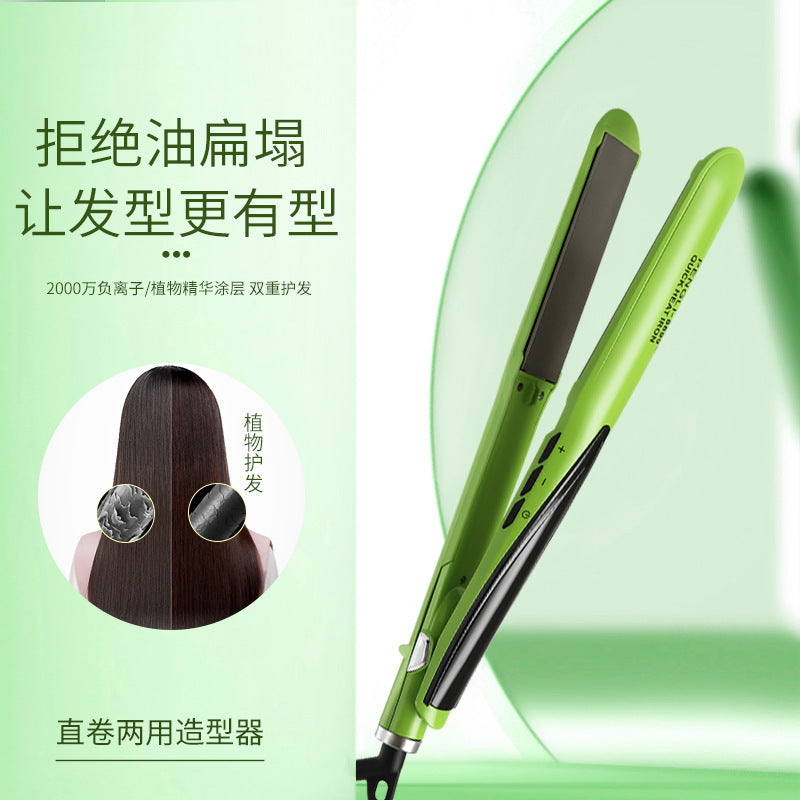 exclusive supply of roll and straight hair curling iron, lcd temperature control display, electric splint, hair straightener, hair straightener