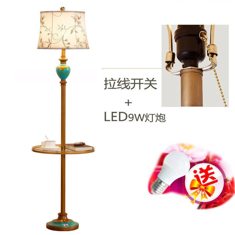 Coffee table american floor lamp living room bedroom master bedroom bedside table european floor lamp retro vertical bedside shelf