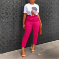 Independent station  spring new arrivaleleganteleganceol professional trousers slimming look skinny jeans pants african high waist casual pants