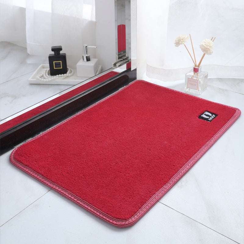 hot-selling pure color super soft floor mats, modern casual bedroom bedside carpet, bathroom absorbent non-slip mat