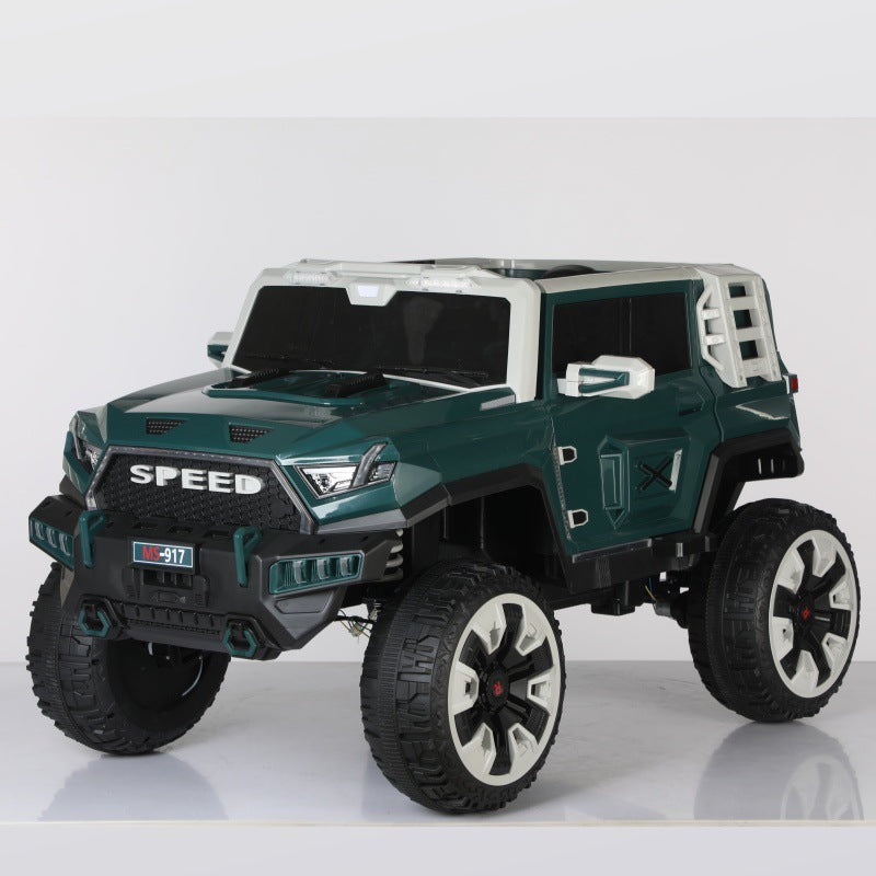 New children's electric car off-road four-wheel seating double seat children's pickup remote control toy car off-road vehicle