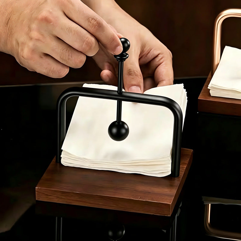 New arrivalthickened paper towel holder hotel restaurant creative square paper holder napkin holder bar vertical countertop paper holder