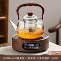Shanhe handle kettle (transparent) 1100ml+1500w small round electric ceramic stove
