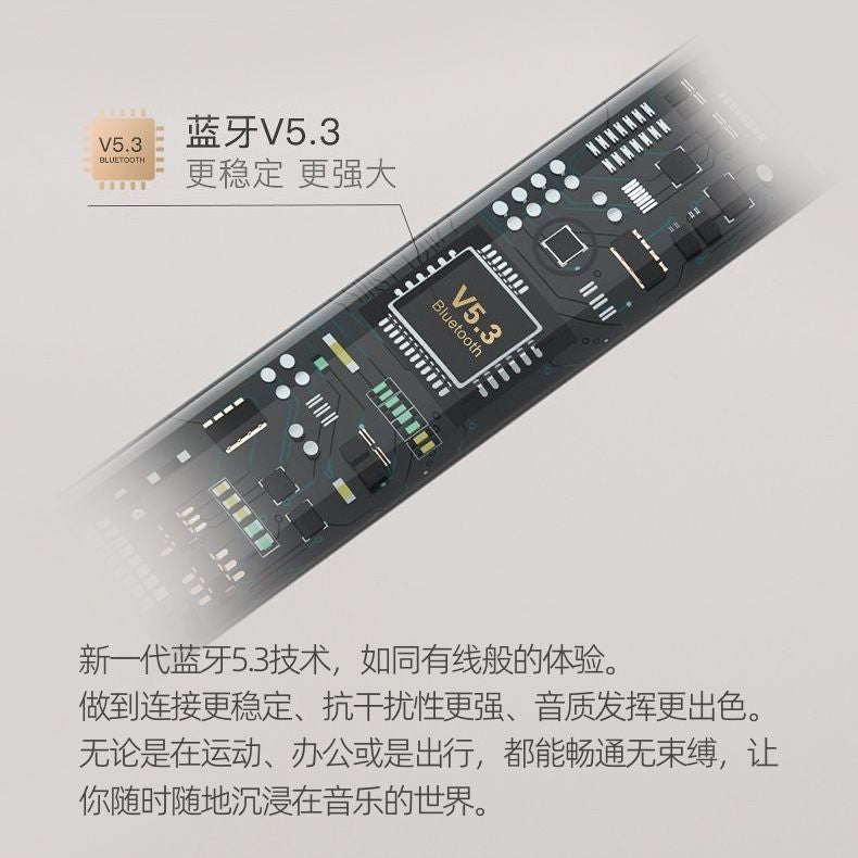 New gradient high-value neckband sports bluetooth earphones, dual-mode gaming headset with battery display, compatible with apple and android